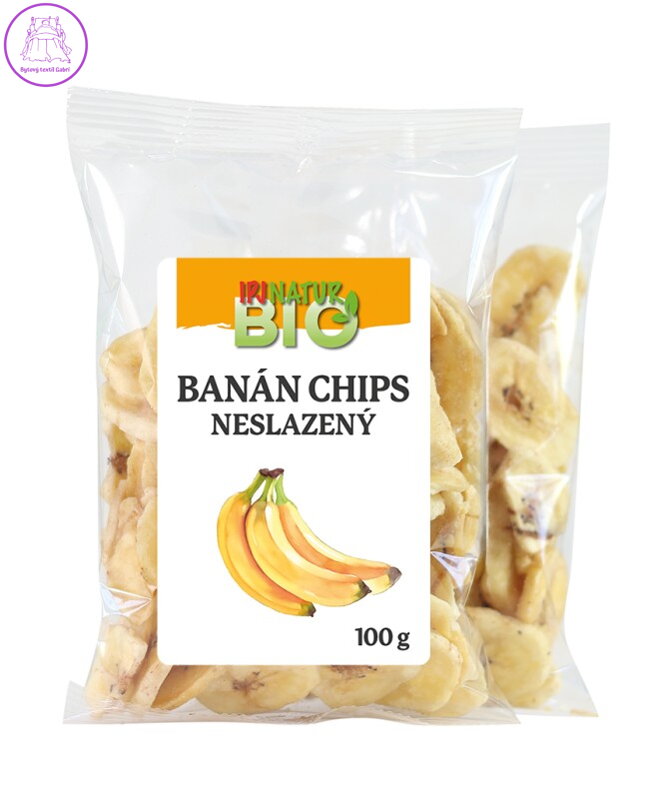 Banán chips neslazený BIO 100g IPJ 5526