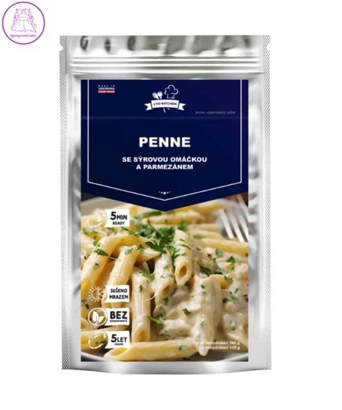 Penne se sýrovou omáčkou mrazem sušené 109g FDC 5658