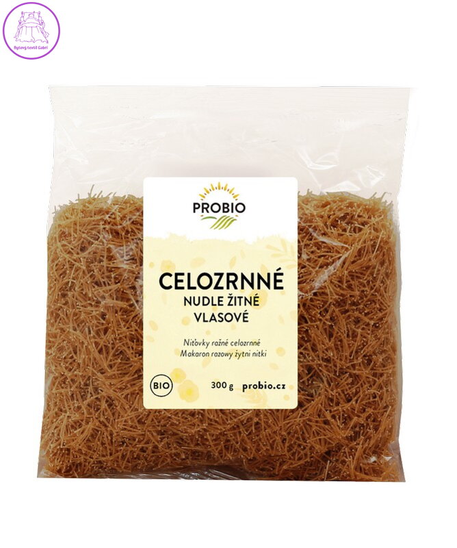 Těstoviny žitné vlasové nudle cel.  BIO 300g Probio 2643