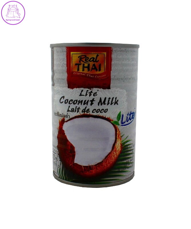 Mléko kokosové Lite 400ml Real Thai 2373